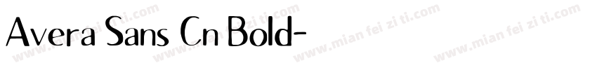 Avera Sans Cn Bold字体转换